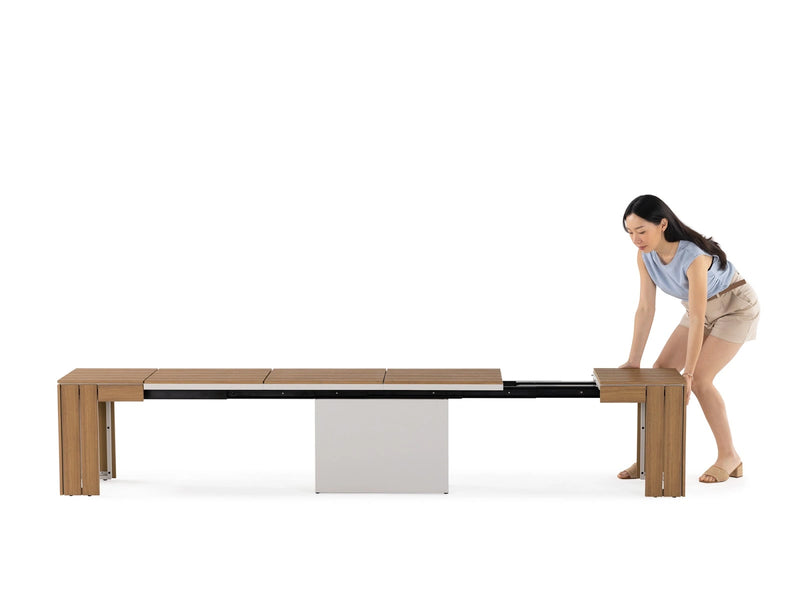 Transformer Table outdoor bench by Transformer Table in durable outdoor design