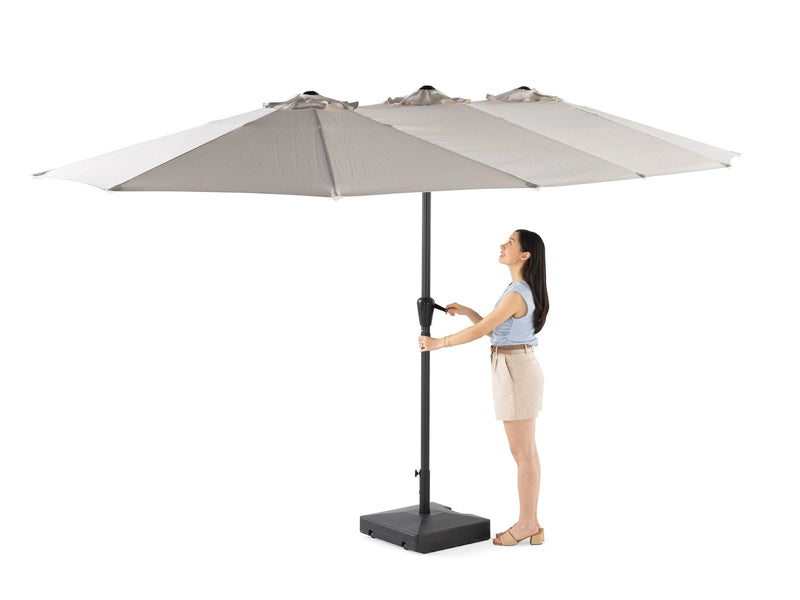 Transformer Table outdoor patio umbrella for outdoor shade and dining areas
