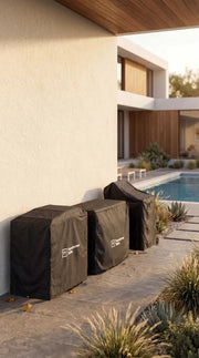 Transformer Table outdoor dining table by Transformer Table in expanded rectangular configuration