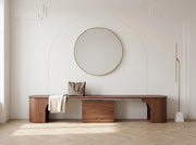 Transformer Table Eclipse bench in a modern minimalist design”】【
