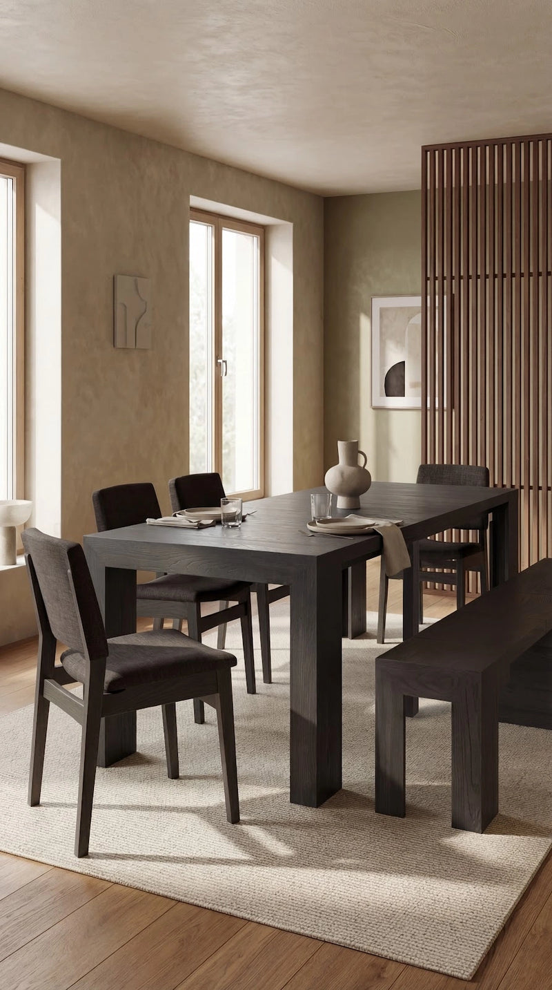 Transformer Table Transformer Dining Set with expandable dining table and matching benches