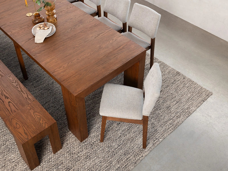 Transformer Table dining set with expandable table and matching dining chairs by Transformer Table