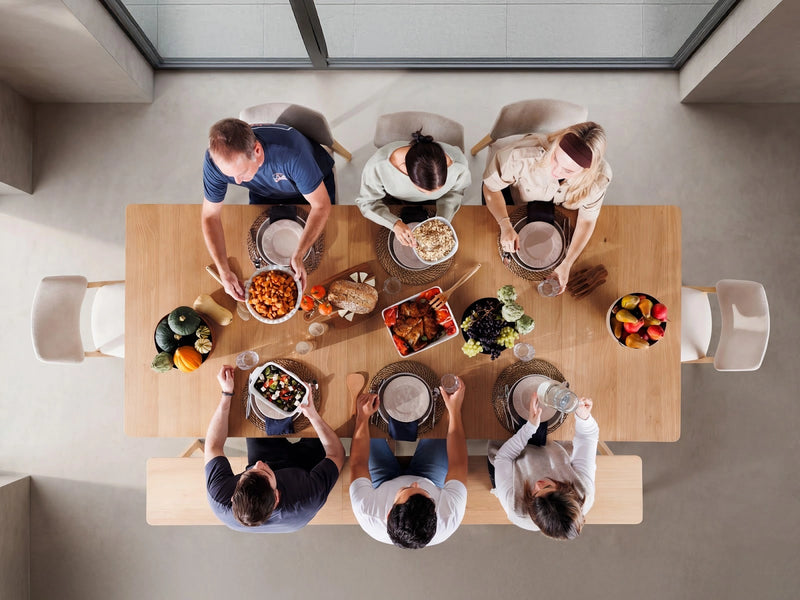 Transformer Table Nova dining table by Transformer Table, shown in a modern wood finish