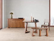 Transformer Table Nova dining table by Transformer Table, modern expandable table shown in walnut finish