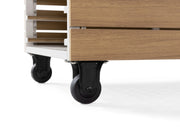 Transformer Table outdoor bar cart with wheels and a spacious tabletop for outdoor entertaining