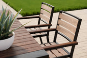 Transformer Table outdoor dining chair in a modern weather-resistant design