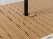 Transformer Table outdoor dining table by Transformer Table outfitted for outdoor use
