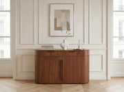 Transformer Table Eclipse sideboard buffet in a modern design with spacious storage cabinets