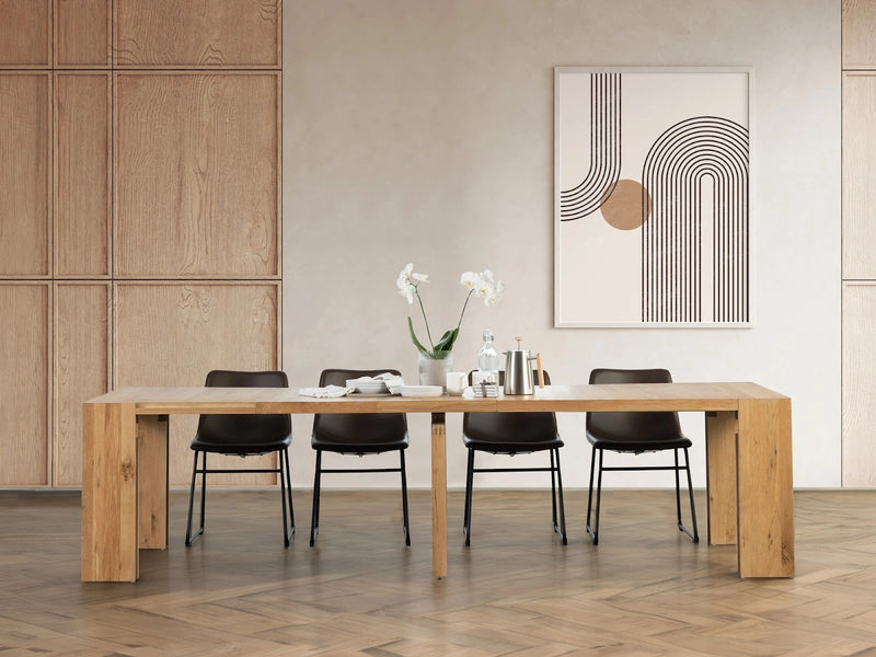 Transformer Table expandable dining table shown in its compact configuration