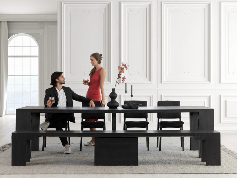 Transformer Table dining set with expandable dining table and matching seating chairs