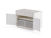 Transformer Table Transformer Sideboard buffet cabinet with wood finish and multiple doors