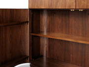 Transformer Table Eclipse sideboard buffet in a modern design, shown closed with spacious cabinet storage