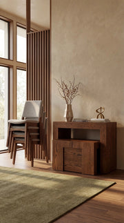 Transformer Table dining set with expandable dining table and matching chairs in a modern design