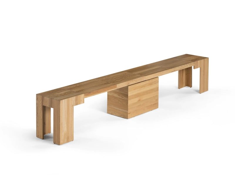 Transformer Table Transformer Bench with minimalist design and sturdy seating surface
