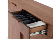 Transformer Table Eclipse sideboard buffet cabinet in a modern wood finish