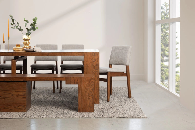 Transformer Table dining set with expandable wooden dining table and matching chairs by Transformer Table