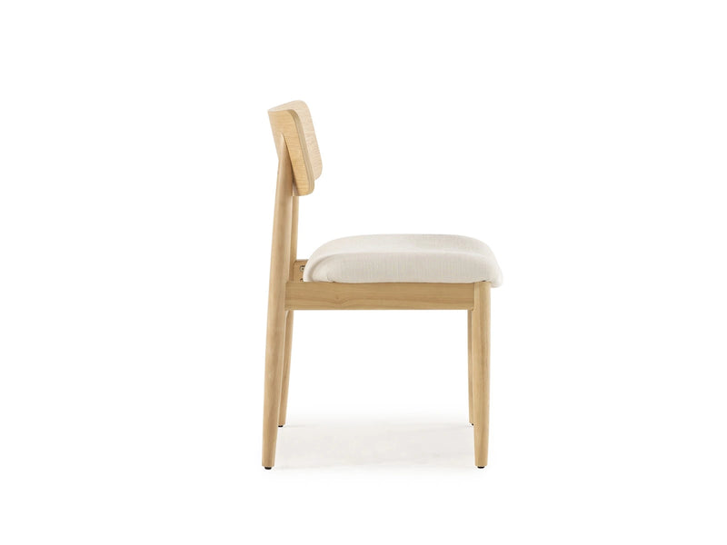 Transformer Table round dining chair in a modern design, shown from the front