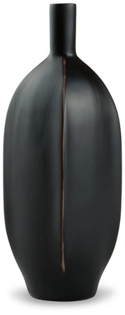 Elegant Rhaveney vase by Ashley Furniture featuring a sleek, modern design with a glossy finish and subtle decorative accents.