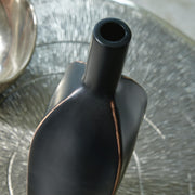 Elegant Rhaveney vase by Ashley Furniture with intricate textured design, perfect for decorative displays.