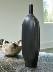 Ashley Furniture Rhaveney Vase, decorative ceramic vase with intricate patterns and a glossy finish.