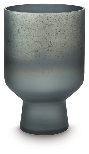Ashley Furniture Pennmore Vase featuring a sleek, modern design with a smooth surface and neutral color, perfect for home decor.