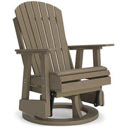 Ashley Furniture Hyland Wave outdoor swivel glider chair for outdoor dining, featuring a stylish design and comfortable seating.