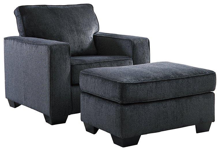 Ashley Furniture Altari living room set featuring a sofa and chairs with plush upholstery and modern design.