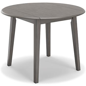 Ashley Furniture Shullden dining room set with a wooden table and matching chairs, stylish and modern kitchen furniture.