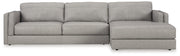 Alyami sectional with chaise by Ashley Furniture, featuring plush fabric and modern design with multiple cushions.