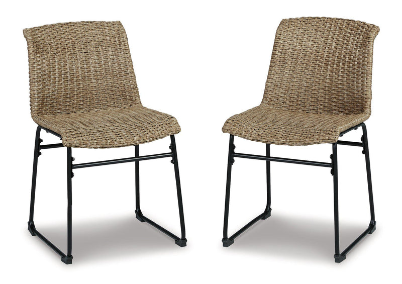 Outdoor dining set by Ashley Furniture with a table and chairs, designed for outdoor use and stylish patio dining.