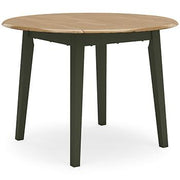 Ashley Furniture Gesthaven dining room set with a wooden table and six upholstered chairs in a modern dining space.