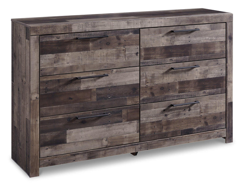 Derekson dresser by Ashley Furniture featuring a modern wood finish with multiple drawers for ample storage.