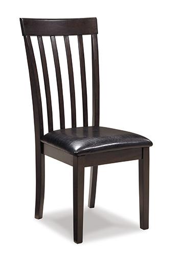 Ashley Furniture Hammis Dining Chair Set featuring four upholstered chairs with wooden legs, perfect for modern dining rooms.