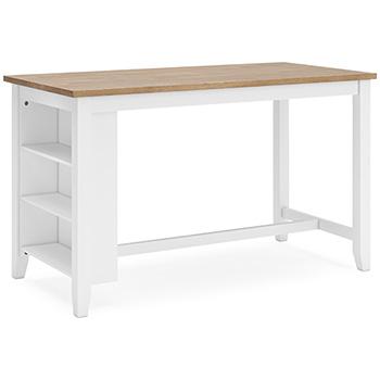 Ashley Furniture Gesthaven dining room set with a wooden table and matching chairs in a modern dining room setting