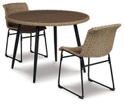 Amaris outdoor dining set by Ashley Furniture with a table and four chairs, designed for patio outdoor dining.
