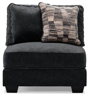 Ashley Furniture Lavernett living room set featuring a sofa and armchair with neutral fabric and modern design in a stylish living space.