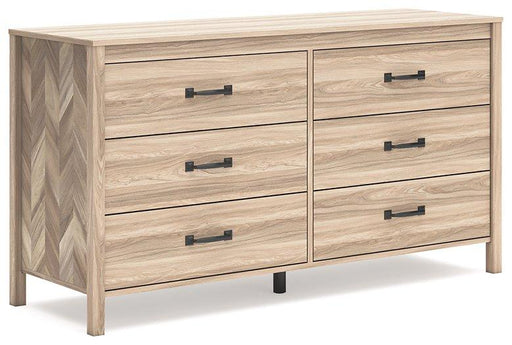 Ashley Furniture Battelle Dresser with sleek wood finish and multiple drawers for stylish bedroom storage.