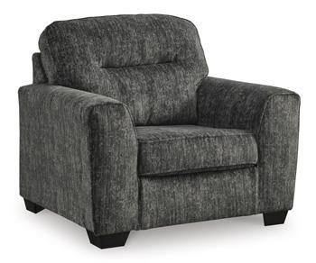 Ashley Furniture Lonoke Living Room Set with sofa and loveseat, featuring neutral fabric upholstery and modern design.