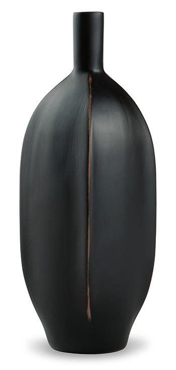 Elegant Rhaveney Vase by Ashley Furniture with a sleek, modern design, perfect for decorative floral arrangements.