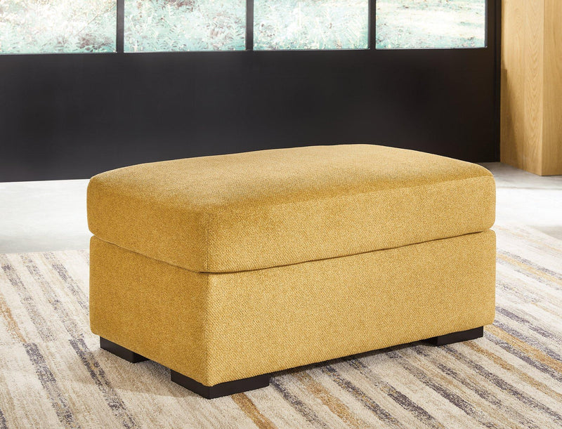 Ashley Furniture Keerwick living room set featuring a sofa and loveseat with neutral upholstery and modern design.