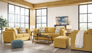 Ashley Furniture Keerwick living room set featuring a sofa and matching loveseat with plush upholstery and modern design.