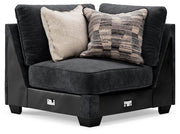 Ashley Furniture Lavernett living room set featuring a sofa and loveseat in a cozy, stylish design with dark upholstery.