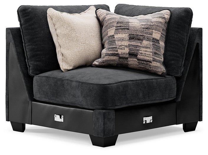 Ashley Furniture Lavernett living room set featuring a sofa and loveseat in a cozy, stylish design with dark upholstery.