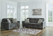 Ashley Furniture Lonoke living room set featuring a sofa and matching chairs in a modern, stylish design.