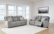 Ashley Furniture Biscoe living room set with sofa and armchair in a modern living space, showcasing stylish upholstery and design.