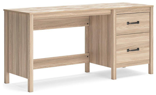 Ashley Furniture Battelle 60-inch home office desk with a sleek wood finish and spacious workspace for productivity.