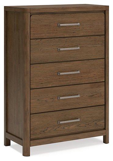Ashley Furniture Cabalynn chest of drawers with four spacious drawers and a sleek, modern design.