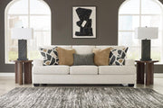 Ashley Furniture Heartcort living room set featuring a sofa and armchair with neutral upholstery and modern design.