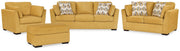 Ashley Furniture Keerwick living room set with upholstered sofa and matching armchair in a modern design.