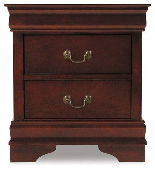 Alisdair nightstand by Ashley Furniture featuring a modern wooden design with a drawer and open shelf for bedroom storage